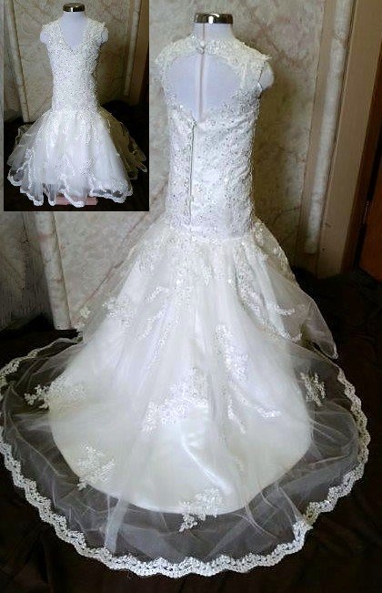 Jr wedding dress with train
